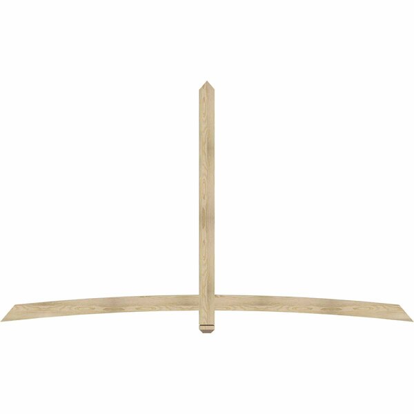 Ekena Millwork Bellingham Rough Sawn Timber Gable Bracket, Douglas Fir, 108"W x 63"H x 2"D x 4"F, 14/12 Pitch GBW108X63X0204BEL00RDF - main